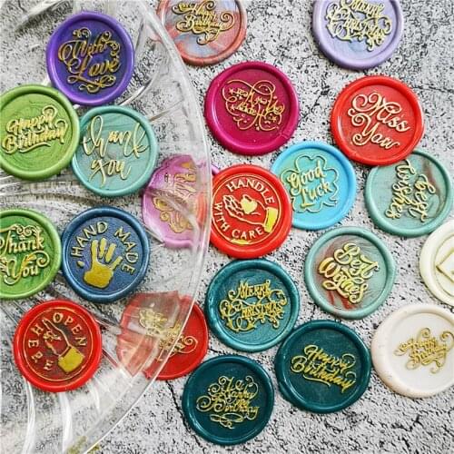 Tree bee Love rose thank you wedding for you open here crown merry chritsmas Gift Vintage Seal Seal Wax Seal Wedding Decorati