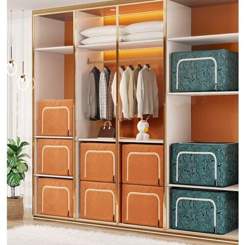 Home Supplies Wardrobe Storage Boxes Folding Toys Storage Box Living Room Organizer For Small Things Office And Home Storages