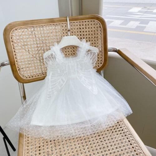 Baby Young Child Jumpsuits Female Baby Mesh Yarn Jacquard Mesh Veil Climb Clothes Out Bowknot Baby Clothing Dresses Baby Girl