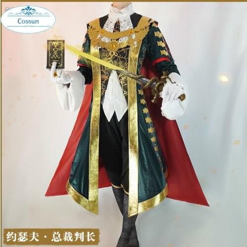 Anime Identity V Joseph Chief Range Officer Cameraman Game Suit Uniform Cosplay Costume Carnival Halloween Party Outfit For Men