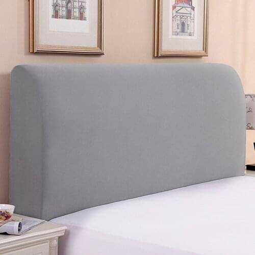 2020 Bed Head Back Protector Elastic Bed Headboard Cover Solid Color Bedside Cover All-inclusive Headboard Covers Home Decor