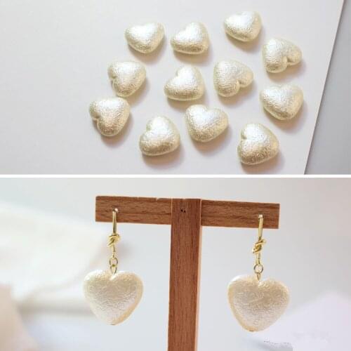 New style 50pcs/lot acrylic materials wrinkle hearts shape fashion beads diy jewelry earring/bracelet pendant accessory