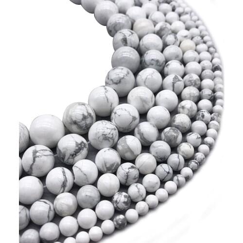 1Strand/Pack 10MM Mixed Colors Round Shape Howlite stone Loose Beads 397