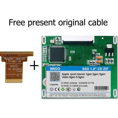NEW 1.8 inch 256G solid state drivese For iPod Classic 3Gen 128GB REPLACE MK1634GAL MK1231GAL HS12YHA