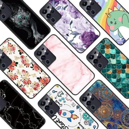 New Durable Phone Case For Samsung Galaxy S21 Ultra/SM-G998 Anti-knock Waterproof Soft Cute TPU Back Cover