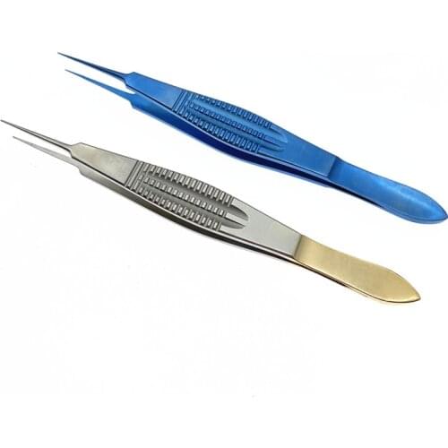 Double eyelid surgery tweezers fine Toothed Forcep 105mm ophthalmic surgical Forcep