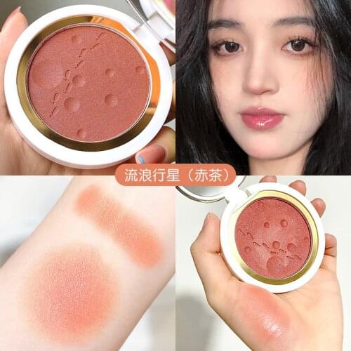 Pallete 6 Colors Face Mineral Pigment Cheek Blusher Powder Makeup Professional Contour Shadow Pink Blusher