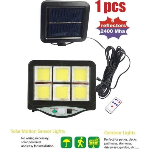 Seperable 120COB LED Solar Wall Light Outdoor PIR Motion Sensor Waterproof Garden Solar Power lamp For Street Path yard garage