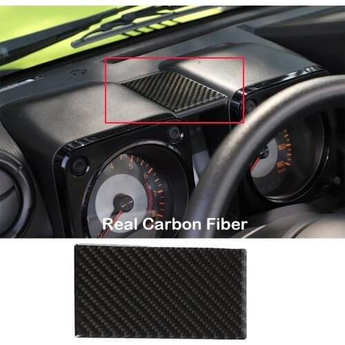Real Carbon fiber Interior Dashboard Upper Decor Cover For Suzuki Jimny 2019