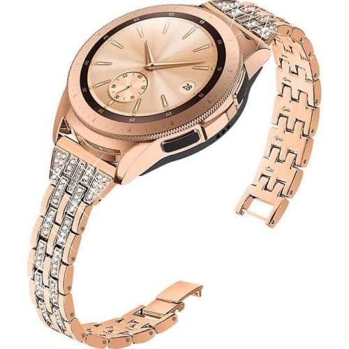 20mm 22mm Women Metal Bracelet for Samsung Galaxy Watch 3 Band 41mm 45mm 42mm 46mm Active 2 Strap for Huawei Watch3/Pro GT2 Belt