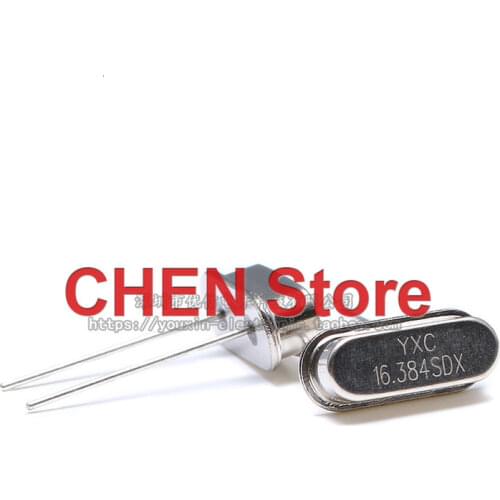 10pcs line passive crystal HC-49US 16.384MHz 20ppm 20PF X49SD16384MSD2SC