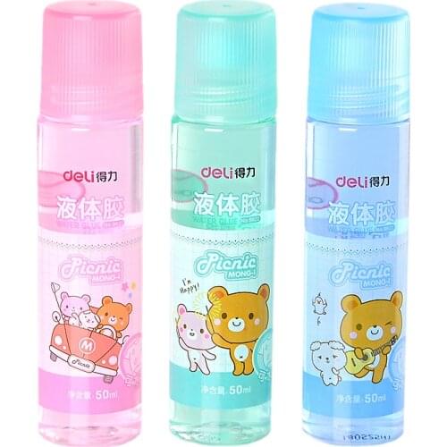 Color Liquid Glue 50mlglue Pen Financial Office Washable Student DIY Manual Office Supplies Kawaii School Supplies Cute Glue