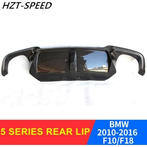 2010 - 2016 Car Protector Bumper Rear Lip F10 F18 for BMW 5 Series M5 Modification Carbon Fiber Car Rear Lip