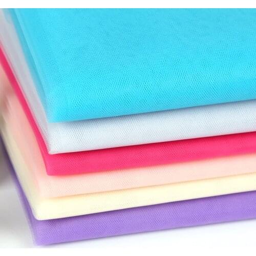 5Meters 12Colors Hard mesh gauze wedding dress shag skirt handmade diy yarn clothing fabrics