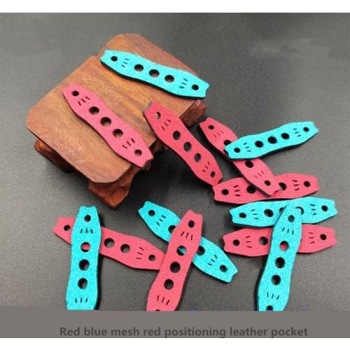 50PCS Cow Leather Slingshots Pouches with Center Hole Outdoor Hunting Sling Shots Catapults Accessories Band Pouches