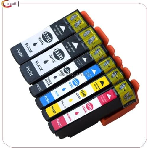 6Pack Compatible Printer Inkjet Cartridge 33XL T3351 T3361 T3362 T3363 T3364 ink cartridge For EPSON XP-530 EU Market