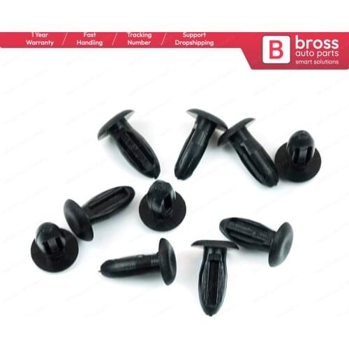 10 Pieces Weatherstrip Door Seal M.6 Clips For Renault Head Size: 9.40 mm