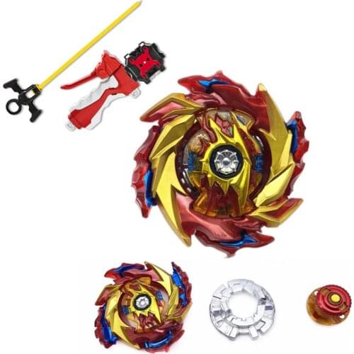 B-X TOUPIE BURST BEYBLADE B-174 SuperKing Hyperion Burn Cho Xceed'+X w/ Launcher B-174 Infinite Achilles Dm' 1B Grips