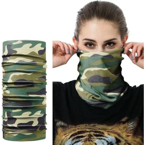 JAMONT New Multi Functional Bandana Warm Headband Camouflage Leaves Seamless Tubular Magic Tube Ring Scarf Neck Gaiter