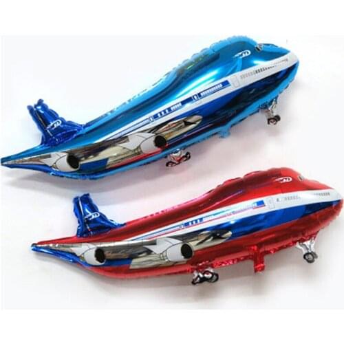 85*45cm Large Aeroplane Cartoon Number Foil Balloon Model Toys Outdoor Airplane Balloon Party Hat Toy Birthday Toys for Children