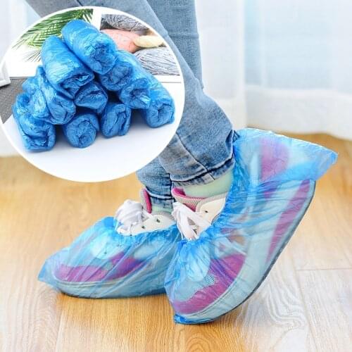 100/200/500Pcs Shoes Cover Case Disposable Plastic Anti Droplet Dust Rain Shoe Covers Disposable Waterproof Shoe Cover Pouch