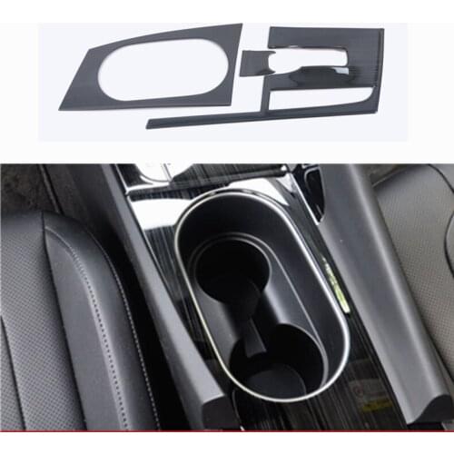 For Hyundai Elantra CN7 2020 2021 LHD Drawing Black Center Console Gear Shift Panel Stainless Steel Decoration Cover Trim