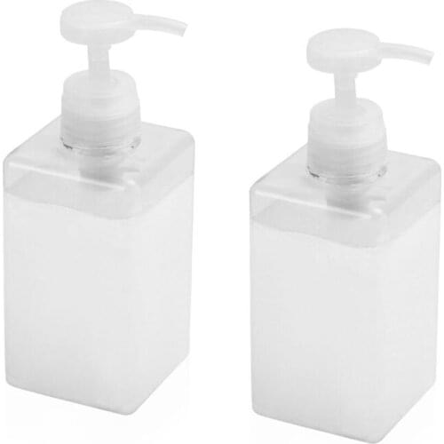 2PCS Soap Dispenser 450ml Refillable Clear Pump Bottles Soap Dispensers 2020 New Arrival For Home Diy Tools