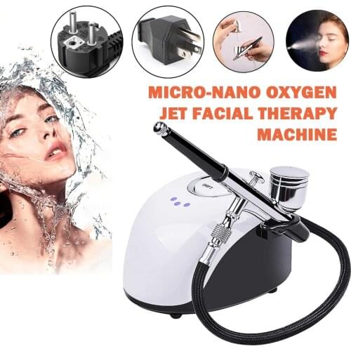 Oxygen Hydrafacial Machine Facial Sprayer Mini Water Compressor Airbush Nano Oxygen Jet Face Spray Machine for Beauty Skin Spa