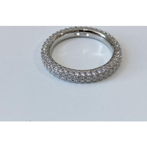 Full Diamond Ring Light Luxury Personality Fashion All-Match Temperament Simple Ins Niche Design Jewelry Accessories