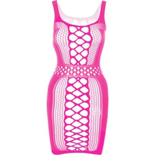 Fashion Ladies Body Suit See Through Sling Bag Hip Skirt Sleepwear Women Fishnet Sleeveless Sexy Dress for Sex Lingerie