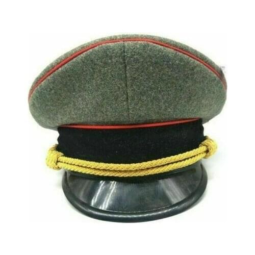 WW2 German Elite Military Army Officers Service Visor Hat Cap Gold Cord armyshop2008