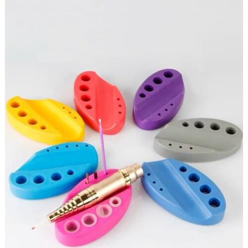 Oval Silicone Tattoo Ink Pigment Cup Holder Embroidery Paint Caps Stand Microblading Pen Rack Eyebrow Makeup Machine