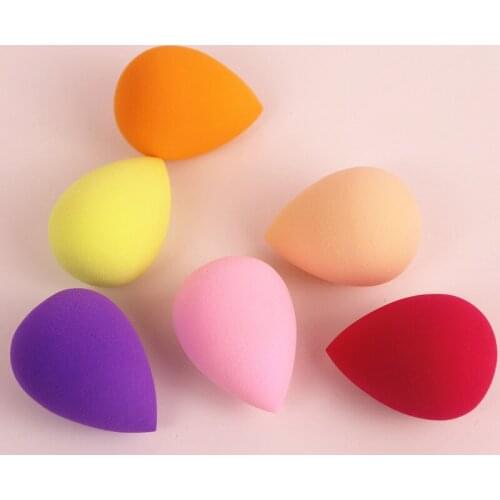Six Water Droplets Beauty Egg Non-Latex Wet And Dry Makeup Sponge Set Foundation Cream Concealer Makeup Blender Tool