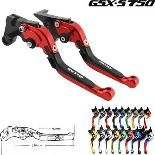 For SUZUKI GSX-S750 GSX S750 GSX-S 750 GSXS750 2011-2018 2017 Motorcycle Folding Extendable Brake Clutch Levers 17 Colors
