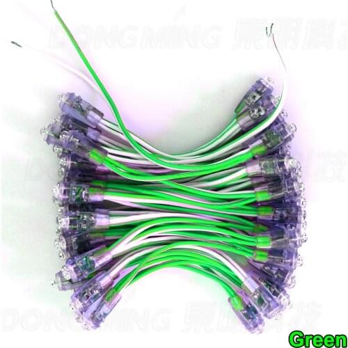 Wholesale 500pcs Module LED String Light 9mm Waterproof IP68 DC5V LED Light Letter Red/Green/Yellow/White/Blue led point light