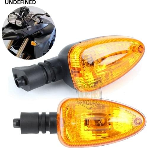 Motorcycle Bike Indicators Blinker Black Amber Dual Driving Turn Signals Lamp For BMW F 650GS 2008-2012 UNDEFINED