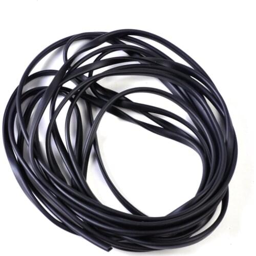 DWCX 1/4" X 1/8" Universal 20ft Black U Channel Seal Rubber Edge Soft Flexible Weatherstrip 6m for Car Door Body Decor Strip