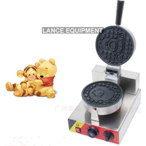 Bear shape waffle maker/ waffle making machine/ egg waffle machine/ waffle maker industrial