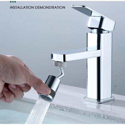 720 Degree Rotating Filter Faucet Head Sink Anti Splash Tap Nozzle Sprayer Movable Kitchen Tap Head Bathroom Kitchen Tools