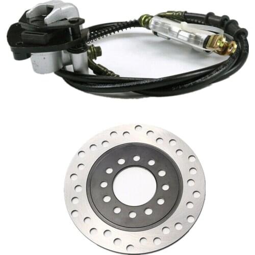 Rear Hydraulic Brake Master Cylinder Pad Assembly + Disc Rotor Go Kart Trike Rear Brake Pads for ATV Go Kart