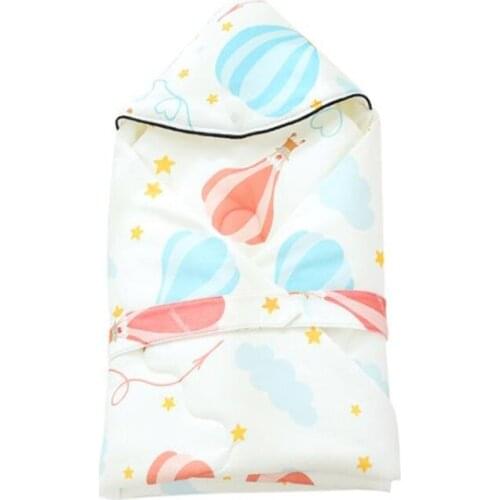 Winter Baby Swaddle Blanket Cotton Print Stroller Quilt Newborn Wrap Sleeping Bag Infant Warm Sleepsack Baby Blanket Bedding