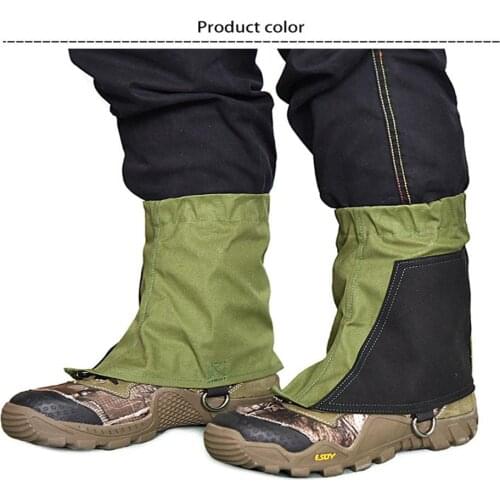 1 Pair Canvas Outdoor Trekking Tear Resistance Short Type Leg Guard Foot Cover Anti-scratch Cover Leggings