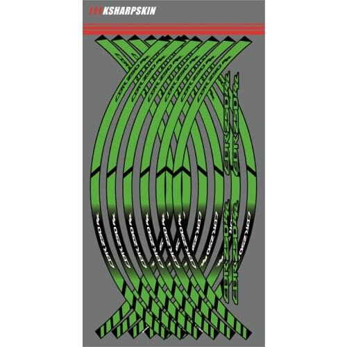 12 X Motorcycle outer ring sticker stripe wheel accessories decorative reflective decals Suitable for HONDA CBR250RR CBR 250RR