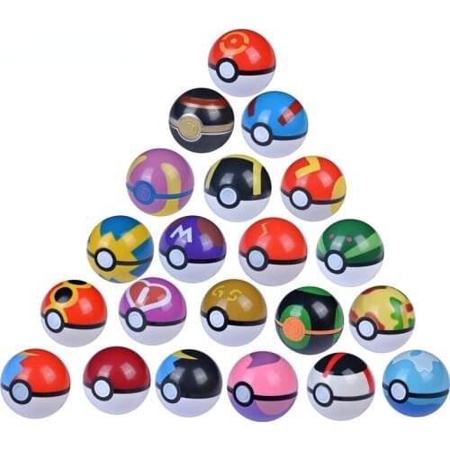 20 Style 6.8 Cm Pet Elf Ball Pokemon Pokeballs With 2-3cm Figures Toys Can Dream Bedroom Furnishings For Children Birthday Gift
