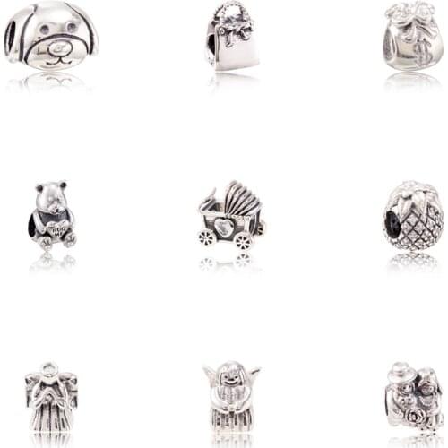2018 new Bead Charm Authentic 925 Sterling Silver Fit Original Pandora Charms Bracelet Women Jewelry gift JF600001-09