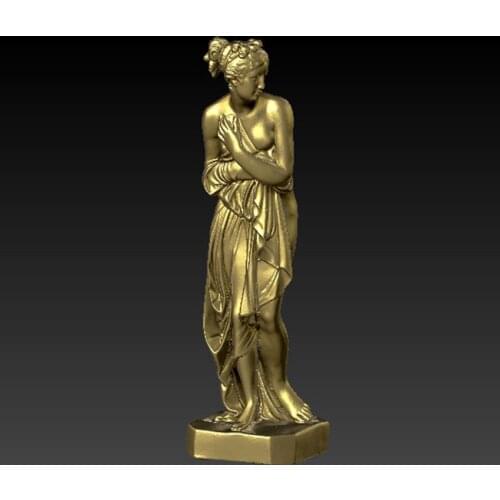 3D carved figure sculpture 3d model for cnc machine in STL file format sexy women Iphigenia