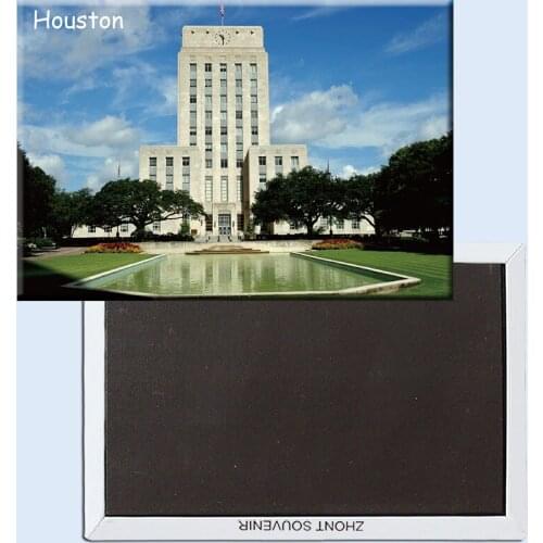 78*54mm Souvenir Fridge Magnets 21381,Houston_City_Hall Tourist Magnets