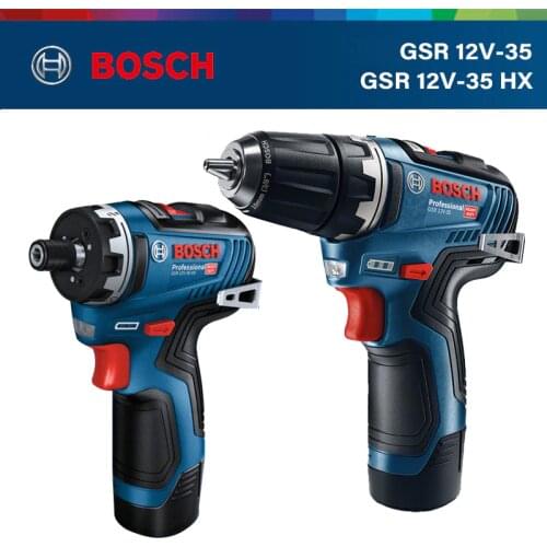 Bosch GSR 12V-35 HX Rechargeable Hand Drill Multi-function Household Lithium Battery Brushless Electric Screwdriver Power Tool