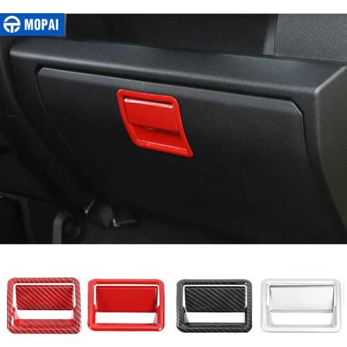 MOPAI Interior Accessories for Suzuki Jimny JB74 Car Copilot Storage Box Handle Decoration Stickers for Suzuki Jimny 2019