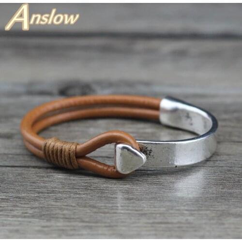 ANSLOW Leather Bracelets China
